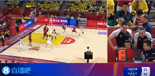 谈球吧晚了一点点！雷蒙接杰曼传球三分命中 可惜超时在先